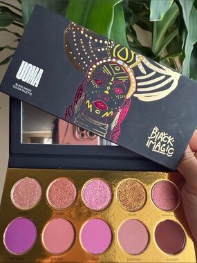 Uoma Beauty Black Magic Eyeshadow Palette - Pink, Gold & Purple Mix